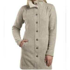 KUHL Savina Alfpaca Long Fleece Sweater Jacket Women's Size M